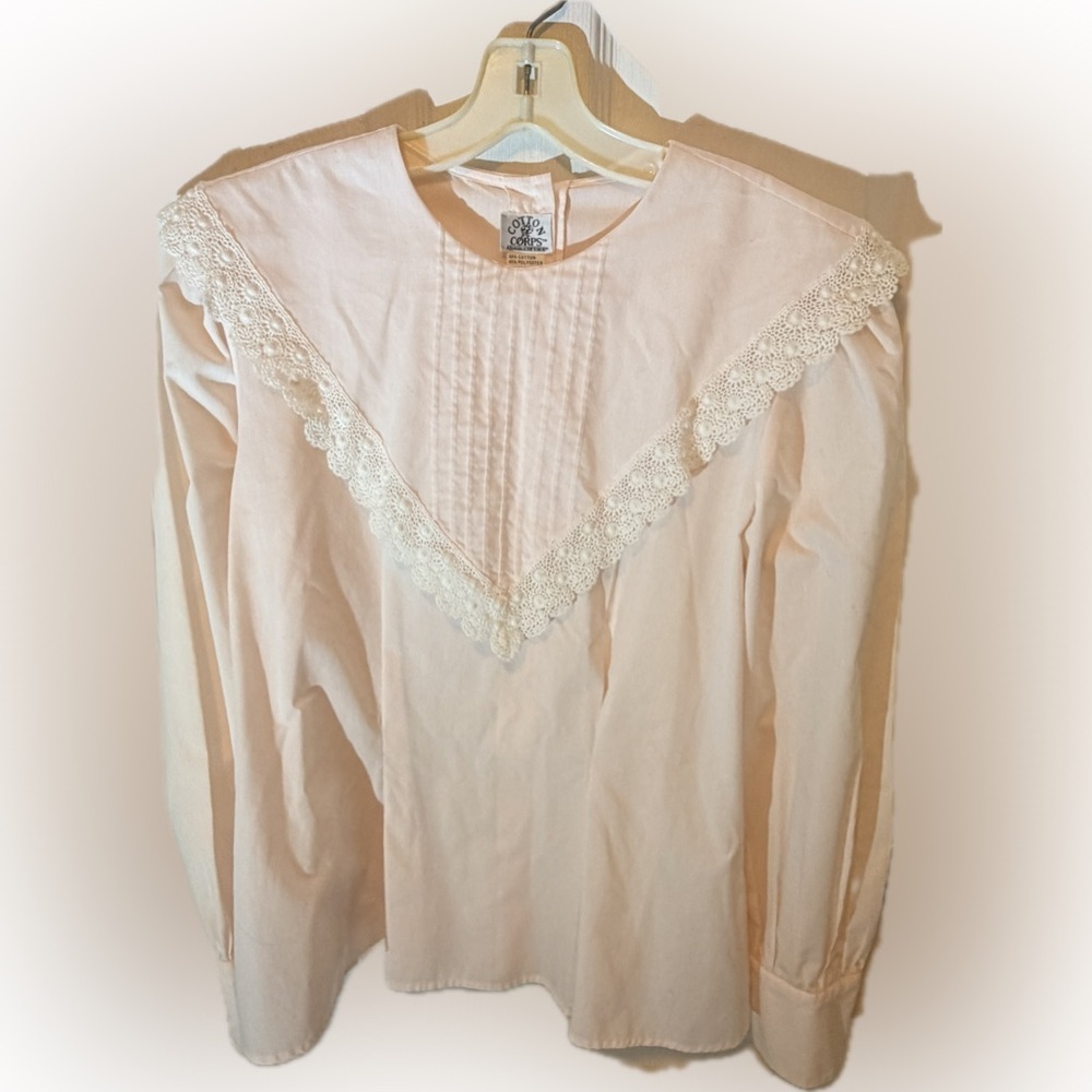 Vintage Cotton Corps Pink Blouse